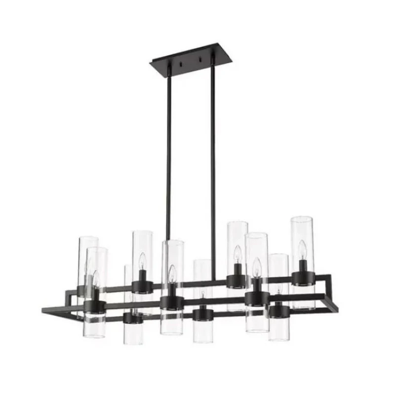 Bria Art Rectangle Chandelier - Image 8