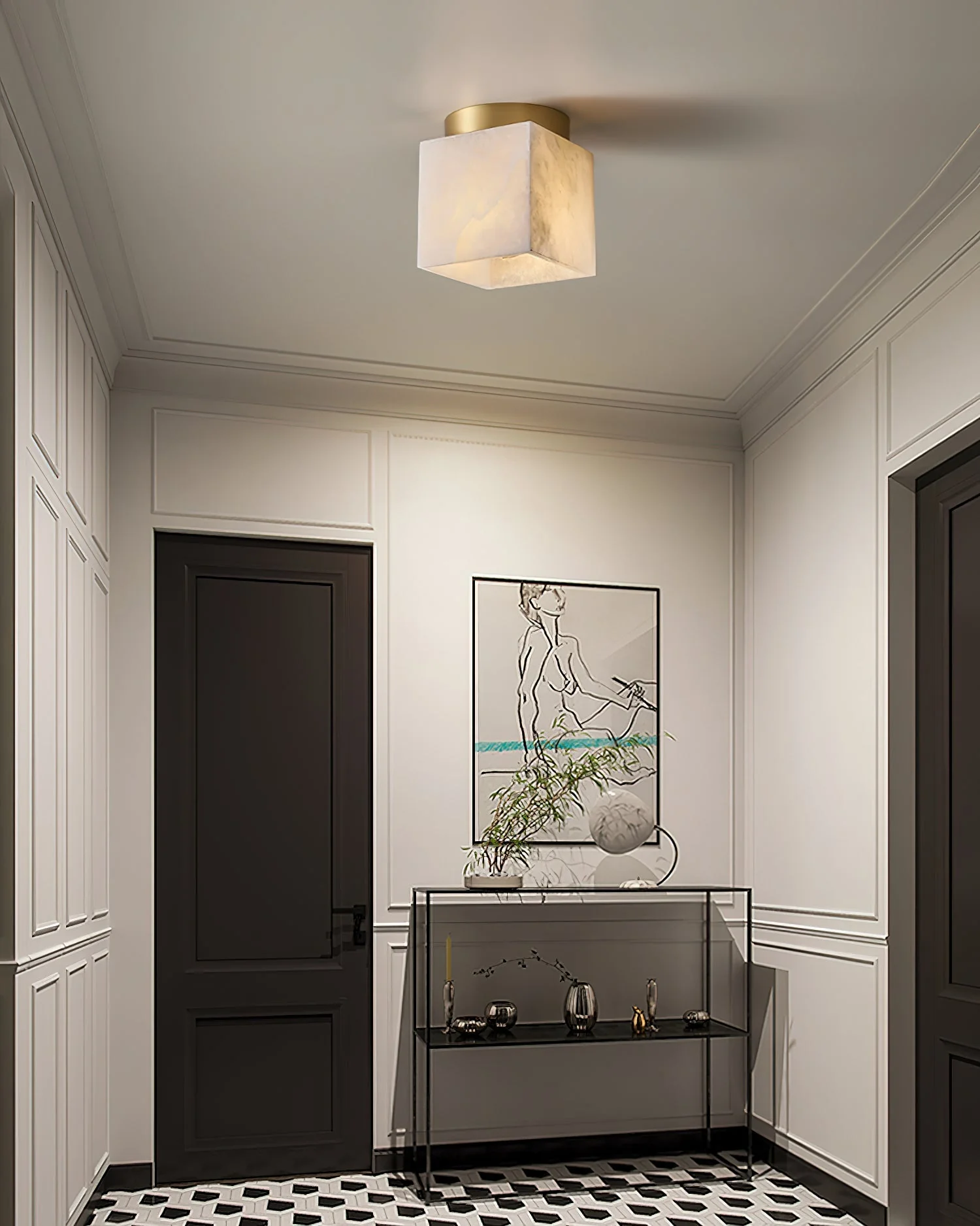 Budnick  Alabaster Ceiling Light - Image 12