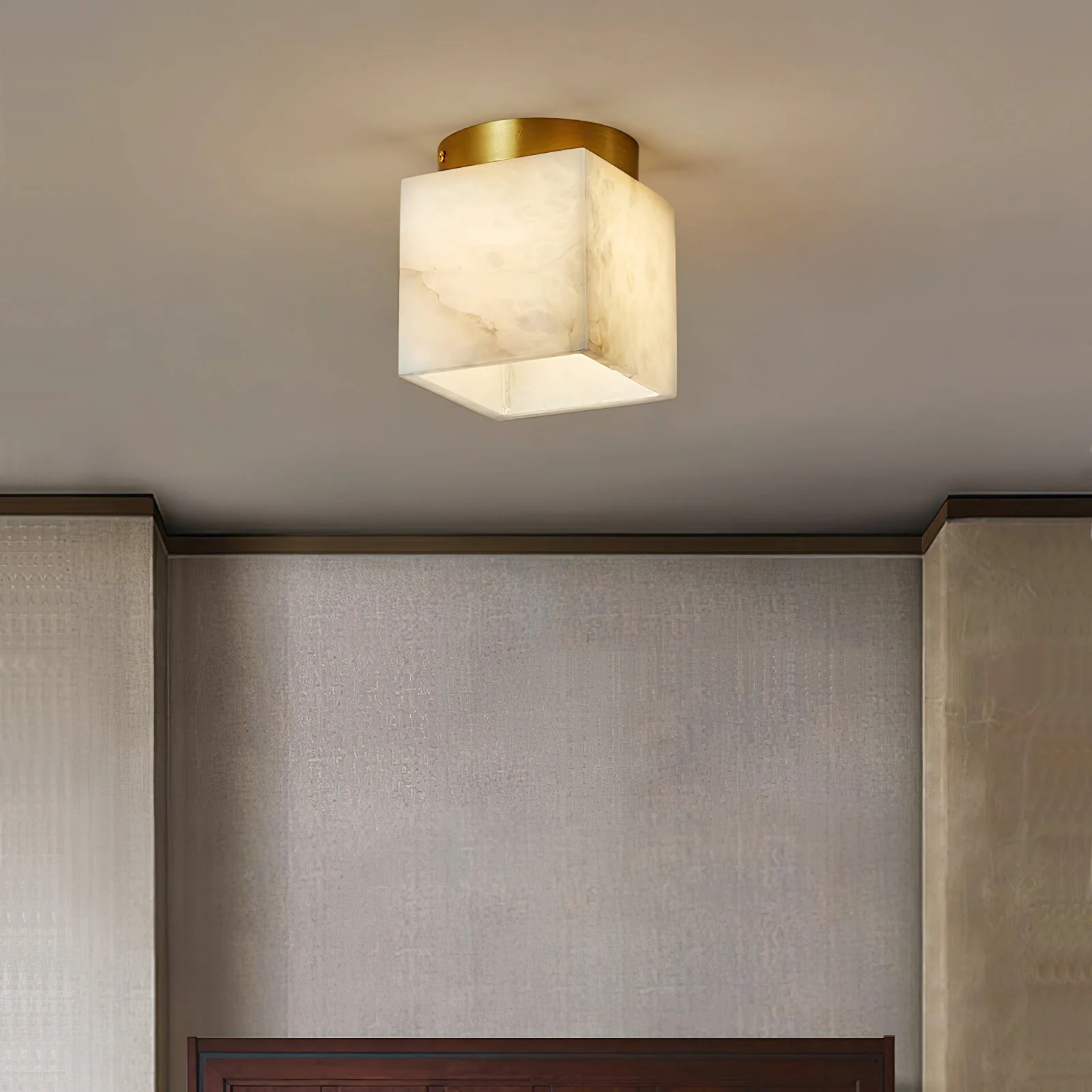 Budnick  Alabaster Ceiling Light - Image 6