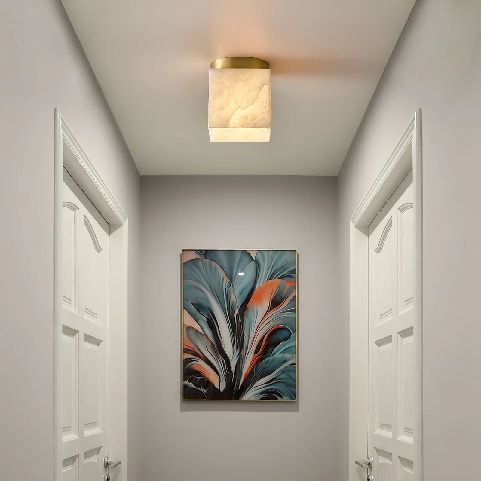 Budnick  Alabaster Ceiling Light - Image 7
