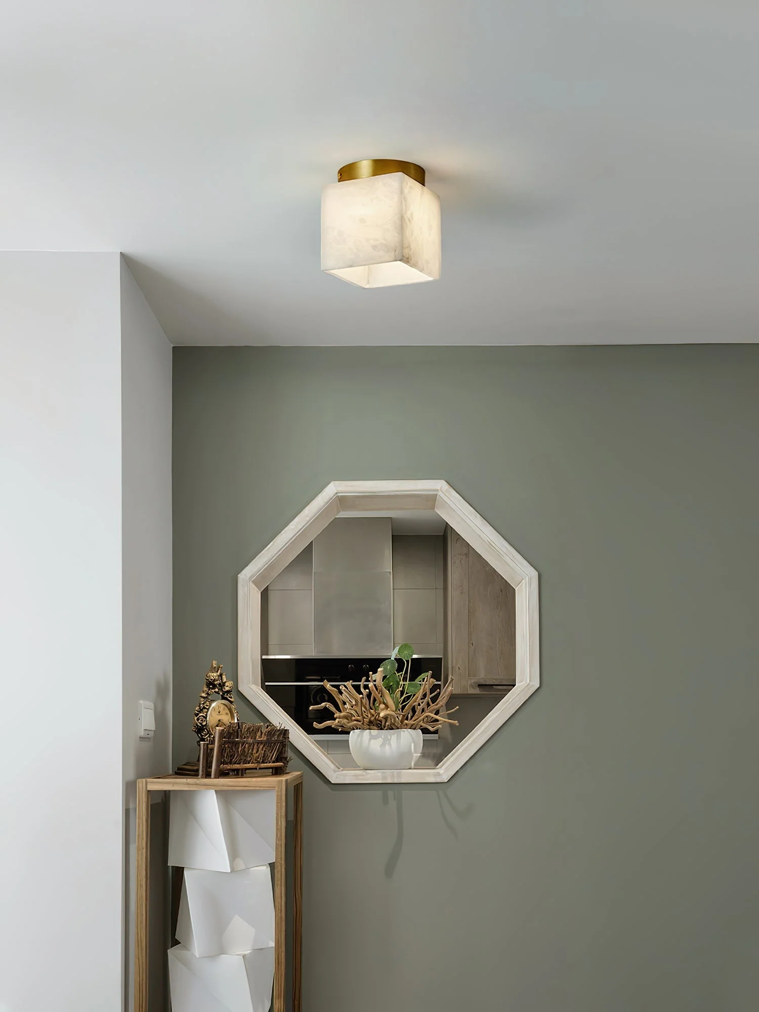 Budnick  Alabaster Ceiling Light - Image 8