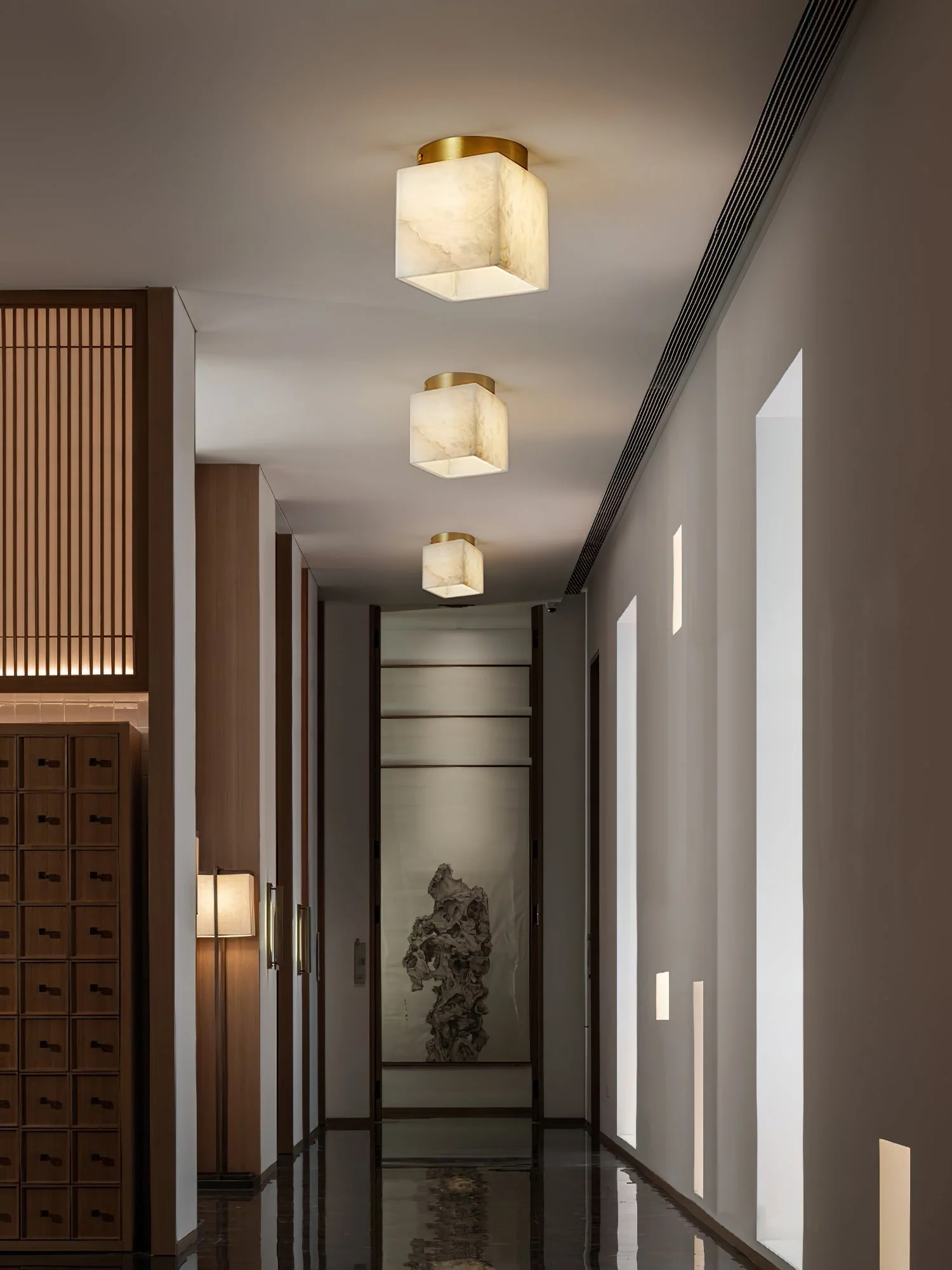 Budnick  Alabaster Ceiling Light - Image 9