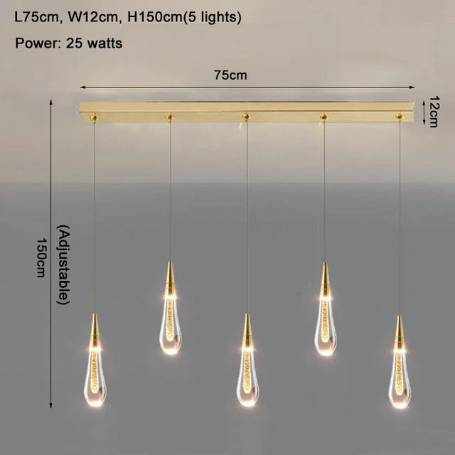 Cadere Water Drop Lighting Fixture - Image 12