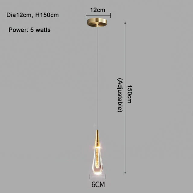 Cadere Water Drop Lighting Fixture - Image 14