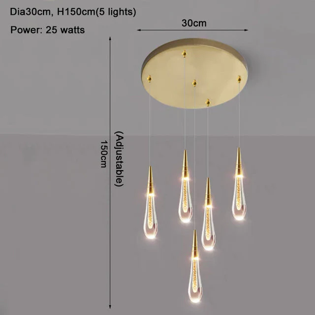 Cadere Water Drop Lighting Fixture - Image 18