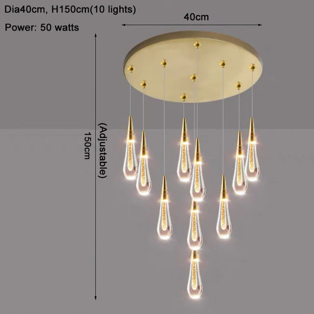 Cadere Water Drop Lighting Fixture - Image 20