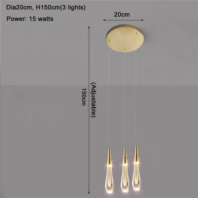 Cadere Water Drop Lighting Fixture - Image 8