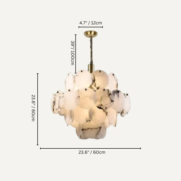 Caelum Alabaster Chandelier Light - Image 11