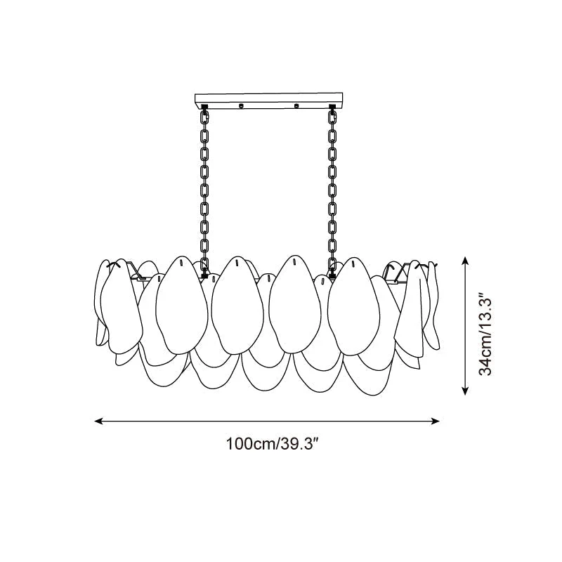 Caia Murano Glass Chandelier for Living Room - Image 18