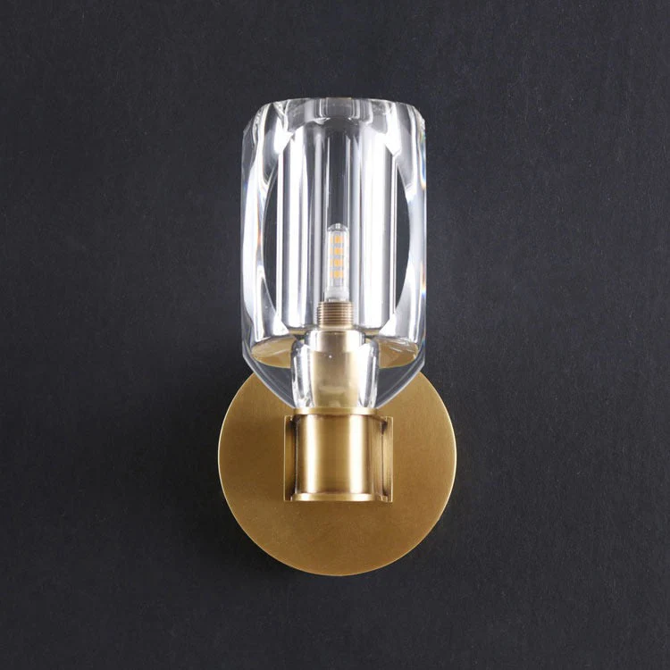 Cameron Crystal Glass Cup Wall Sconce - Image 4