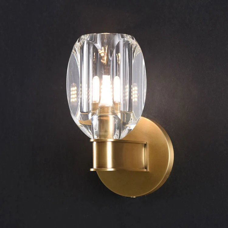 Cameron Crystal Glass Cup Wall Sconce - Image 5