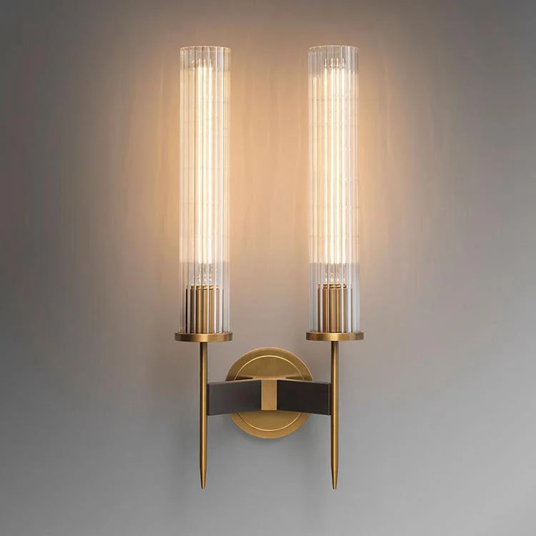 Candles Glass Shade 2-Head Wall Sconce - Image 3