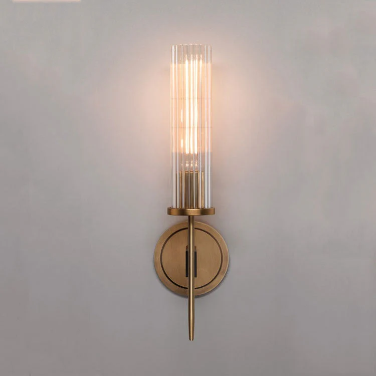 Candles Glass Shade Wall Sconce - Image 9