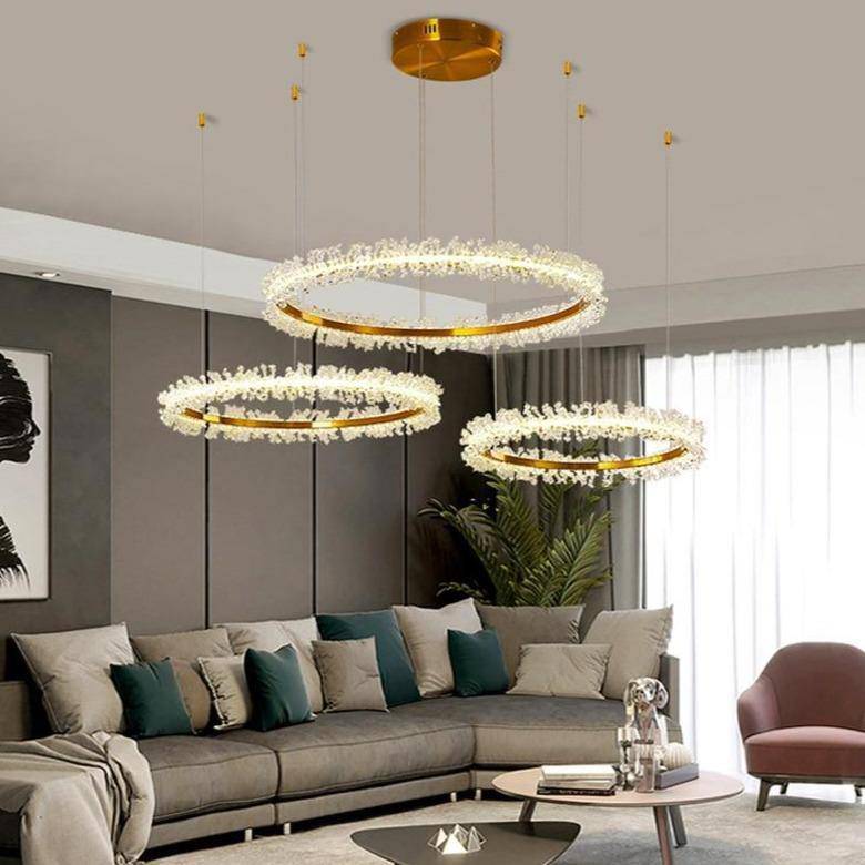 Capri 3-Piece Crystal Chandelier - Image 3