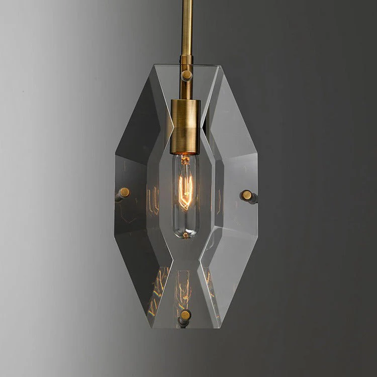 Caro Multi-faceted Crystal Pendant Light - Image 3