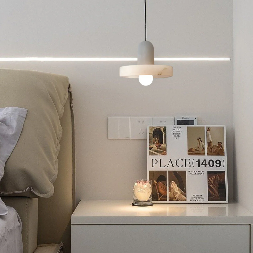 Carrara Alabaster Pendant Lamp - Image 25