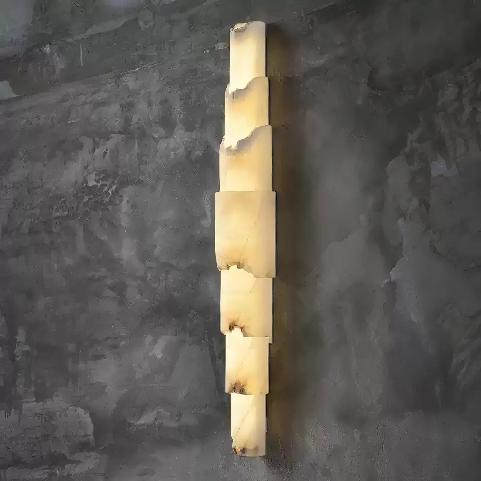 Cascading Alabaster Wall Sconce - Image 4