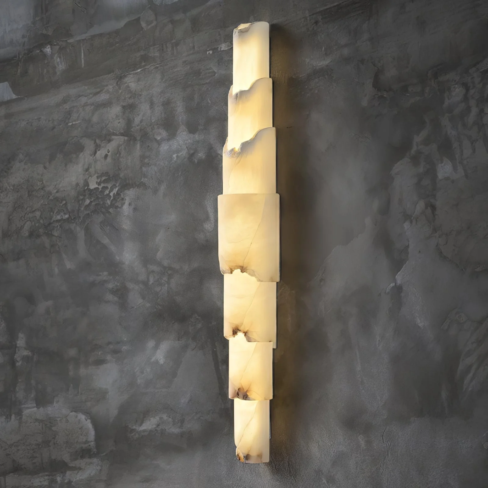 Cascading Alabaster Wall Sconce - Image 6