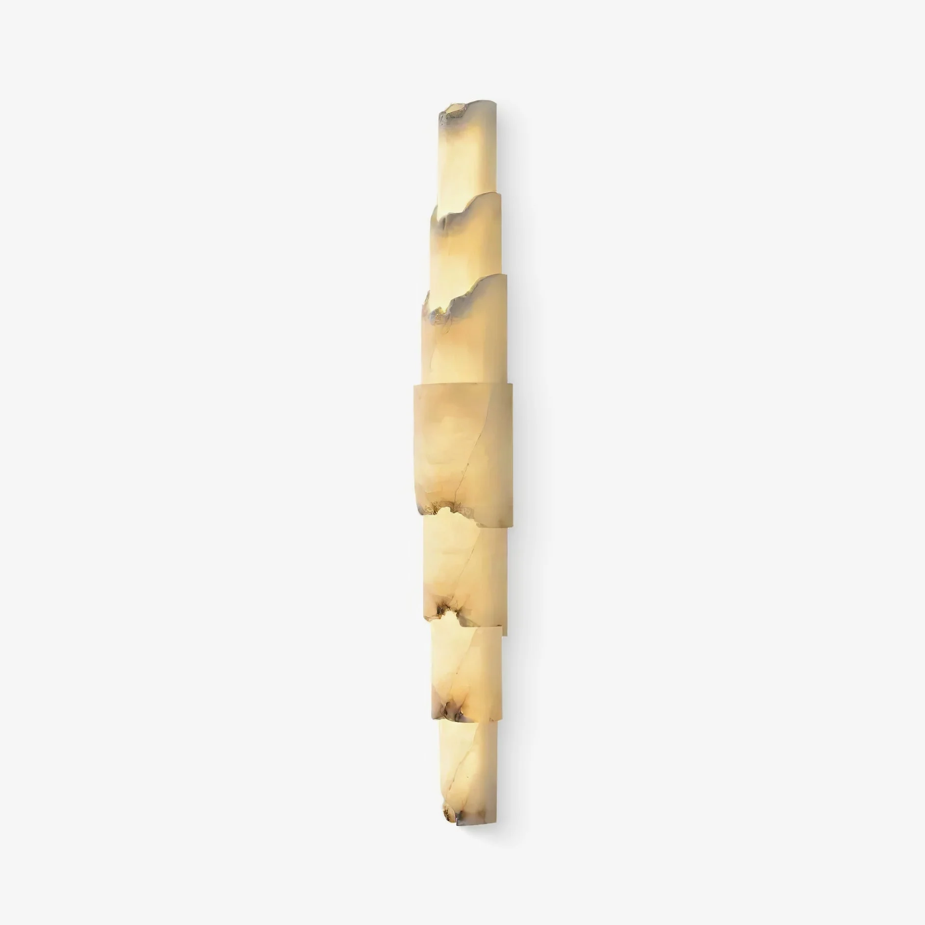 Cascading Alabaster Wall Sconce - Image 8