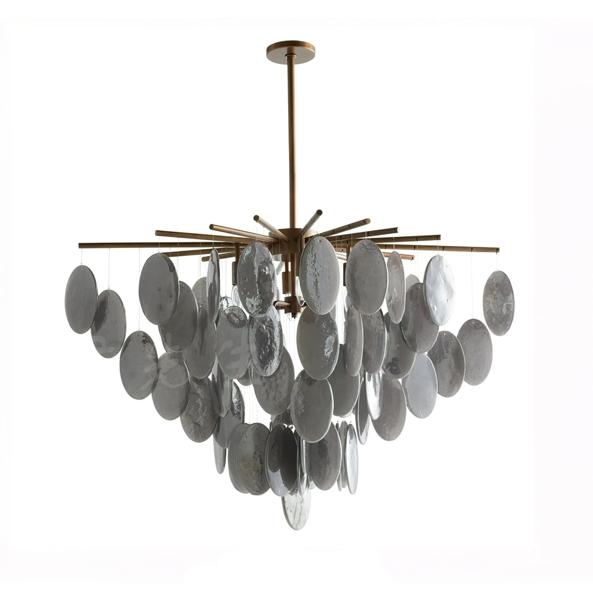 Cascading Selenite Disc Chandelier - Image 6