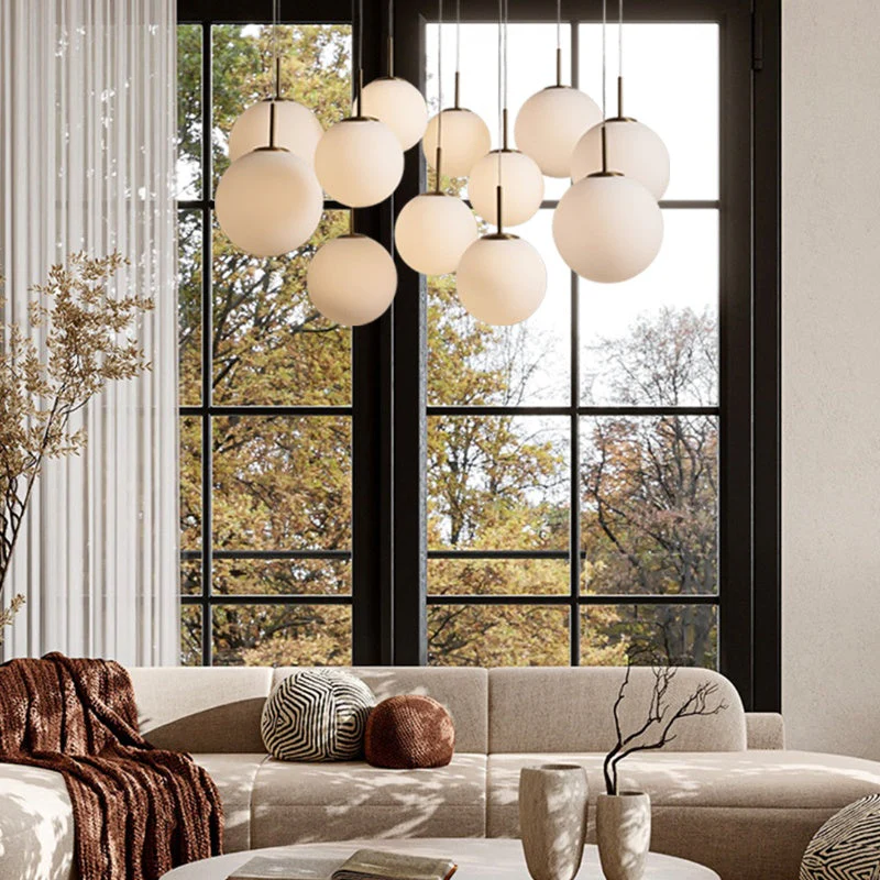 Casen Glass Round Chandelier 20"28"34"43" - Image 3