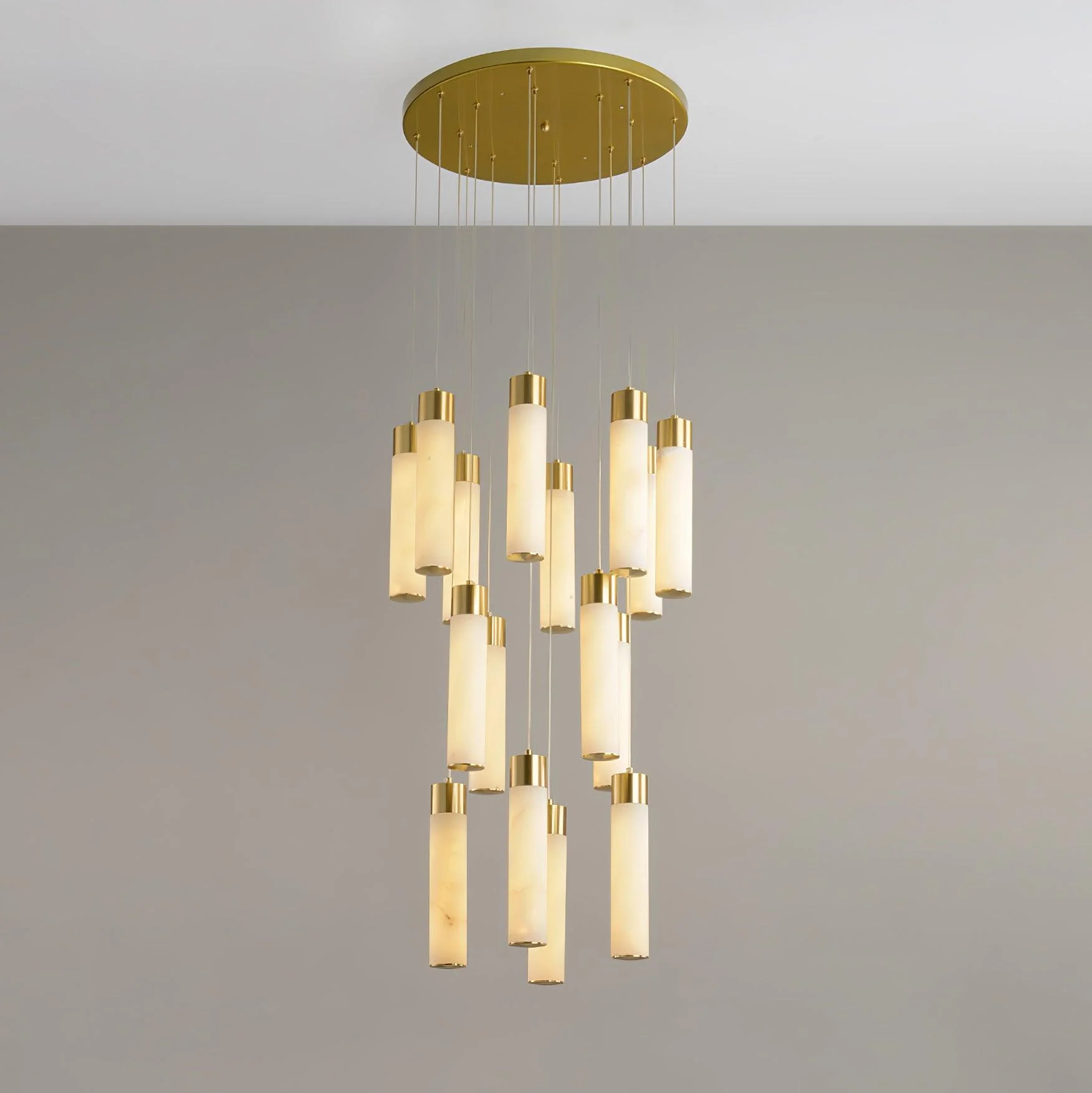 Celestial Alabaster Cascade Chandelier - Image 5