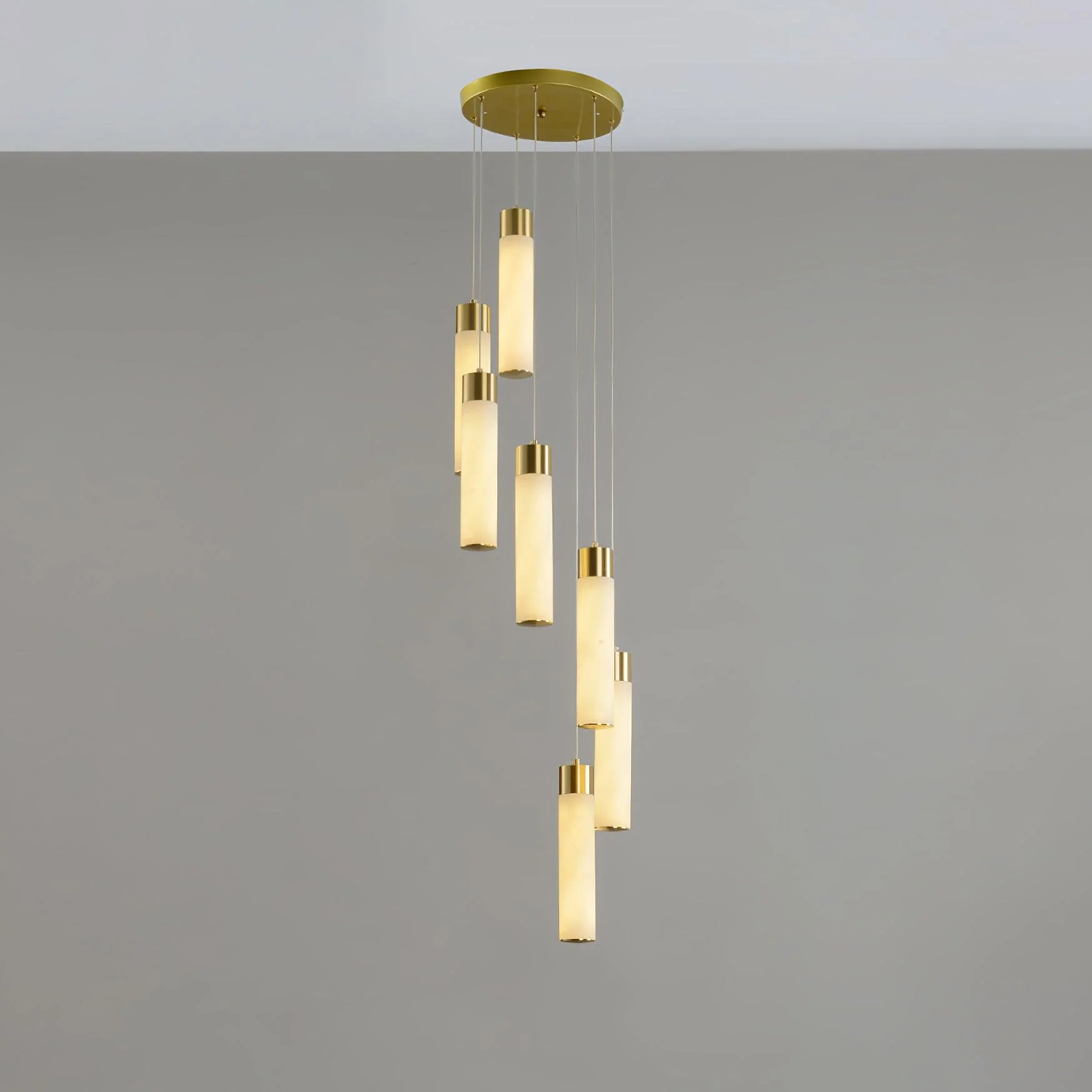 Celestial Alabaster Cascade Chandelier - Image 9