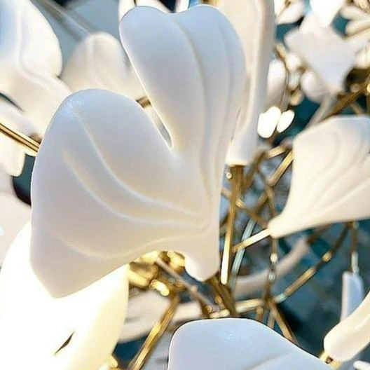 Ceramic Ginkgo Branch Chandelier D - Image 7