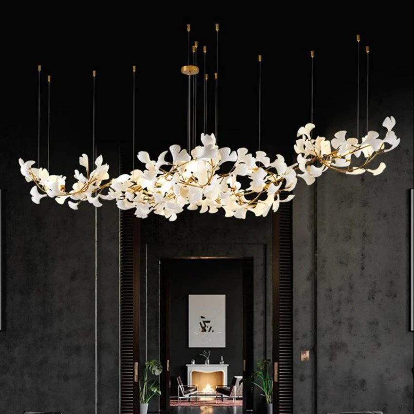 Ceramic Ginkgo Chandelier 4 Sizes - Image 4