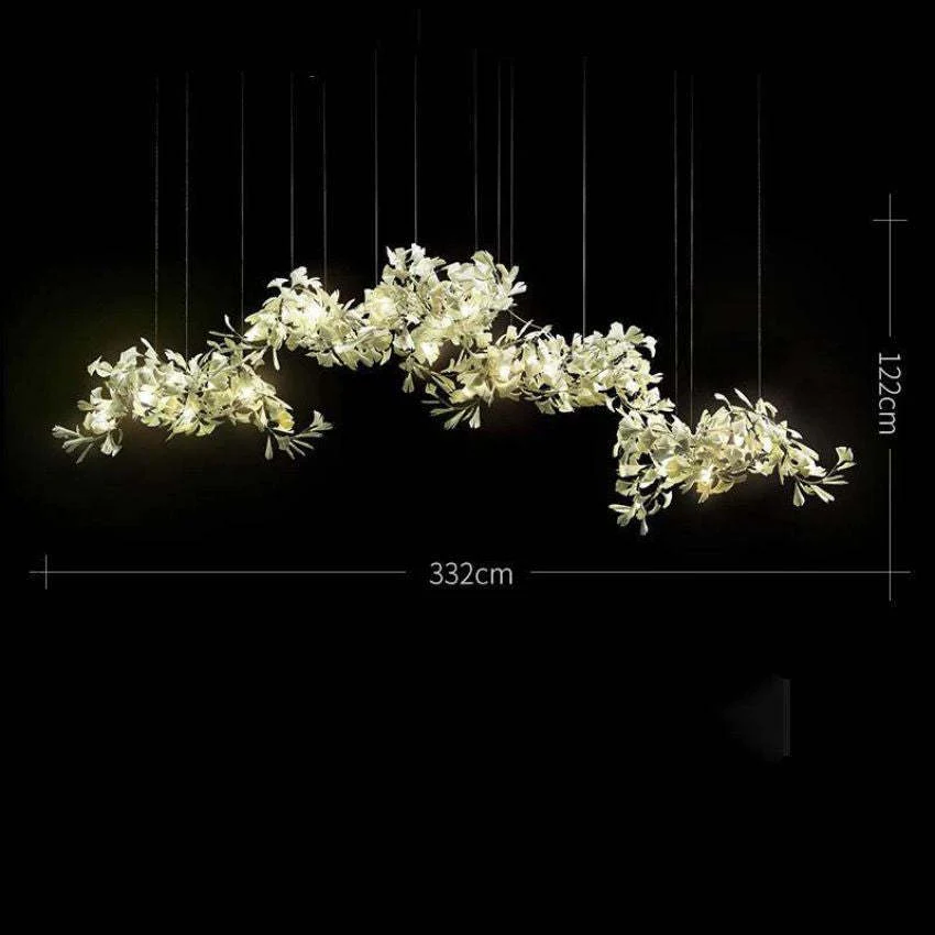 Ceramic Ginkgo Chandelier 4 Sizes - Image 5