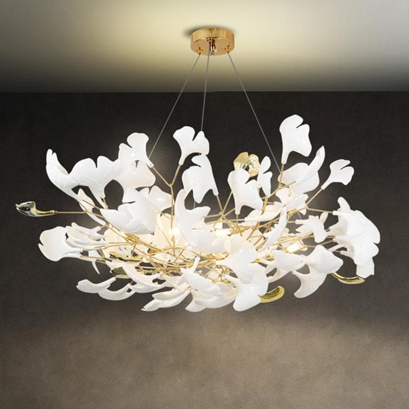 Ceramic Ginkgo Petal Chandelier D - Image 4