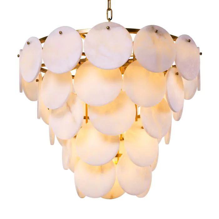 Clementina  Alabaster Chandelier 26" - Image 2