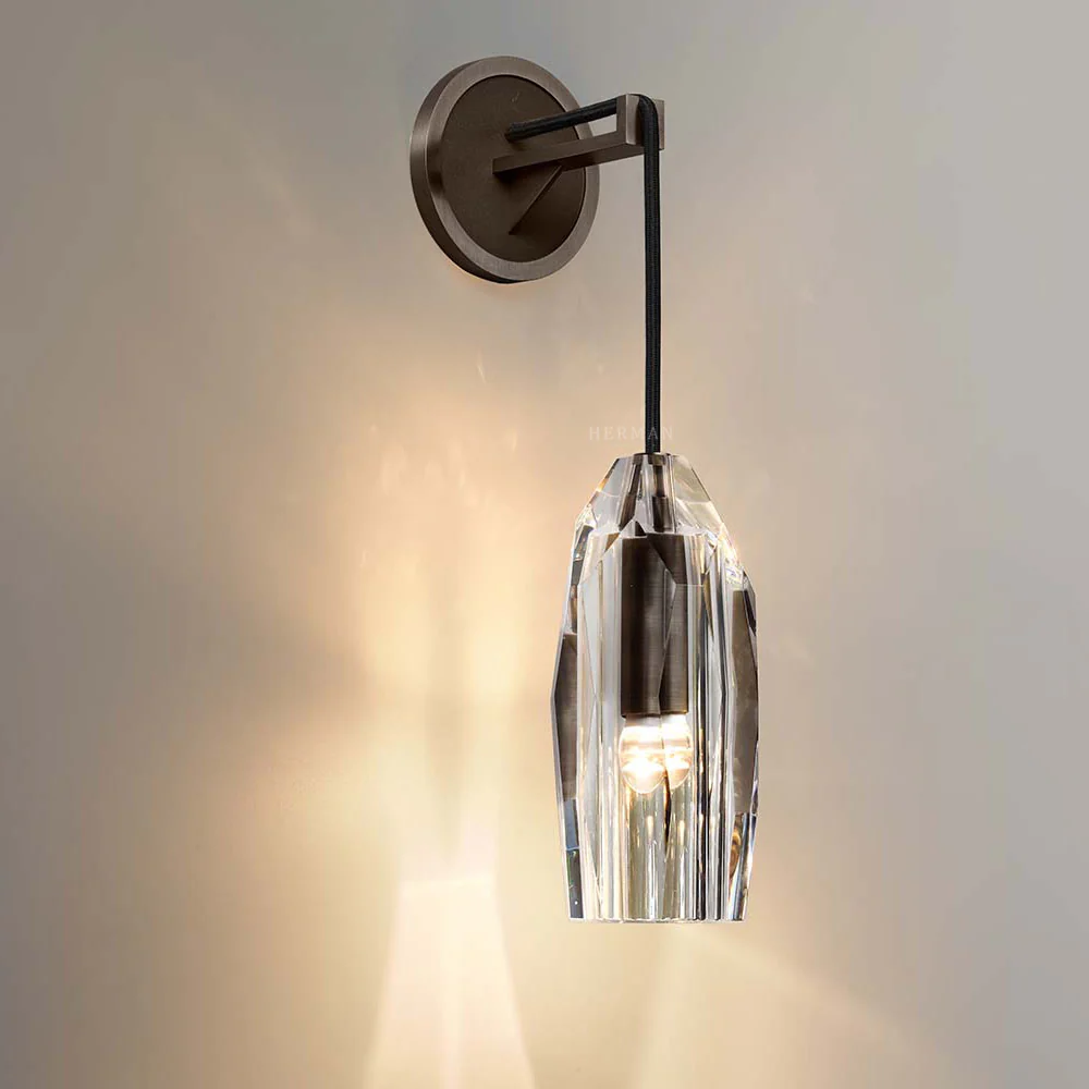 Chapt Crystal Shade Wall Sconce - Image 8