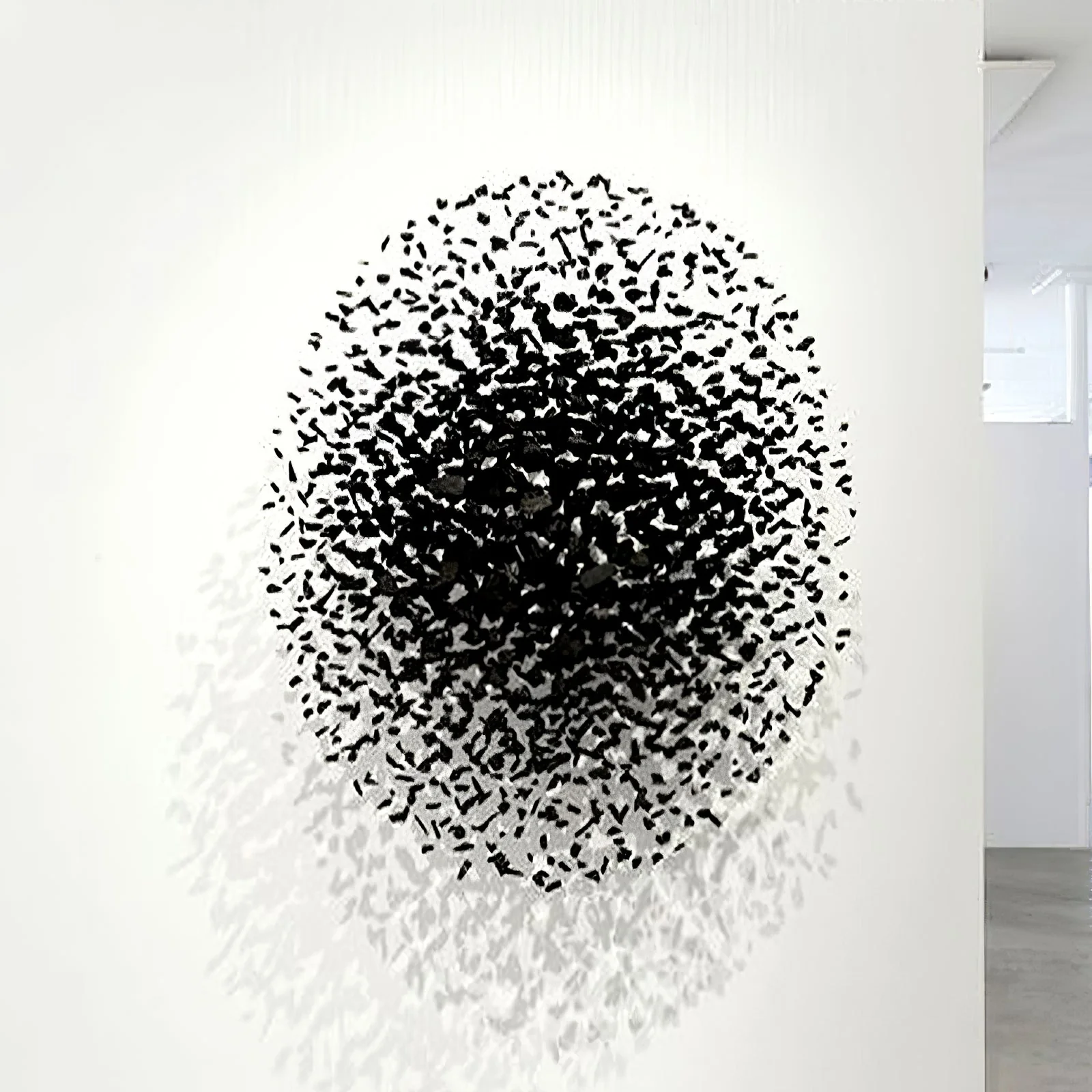 Charcoal Cascade Pixel Chandelier - Image 17