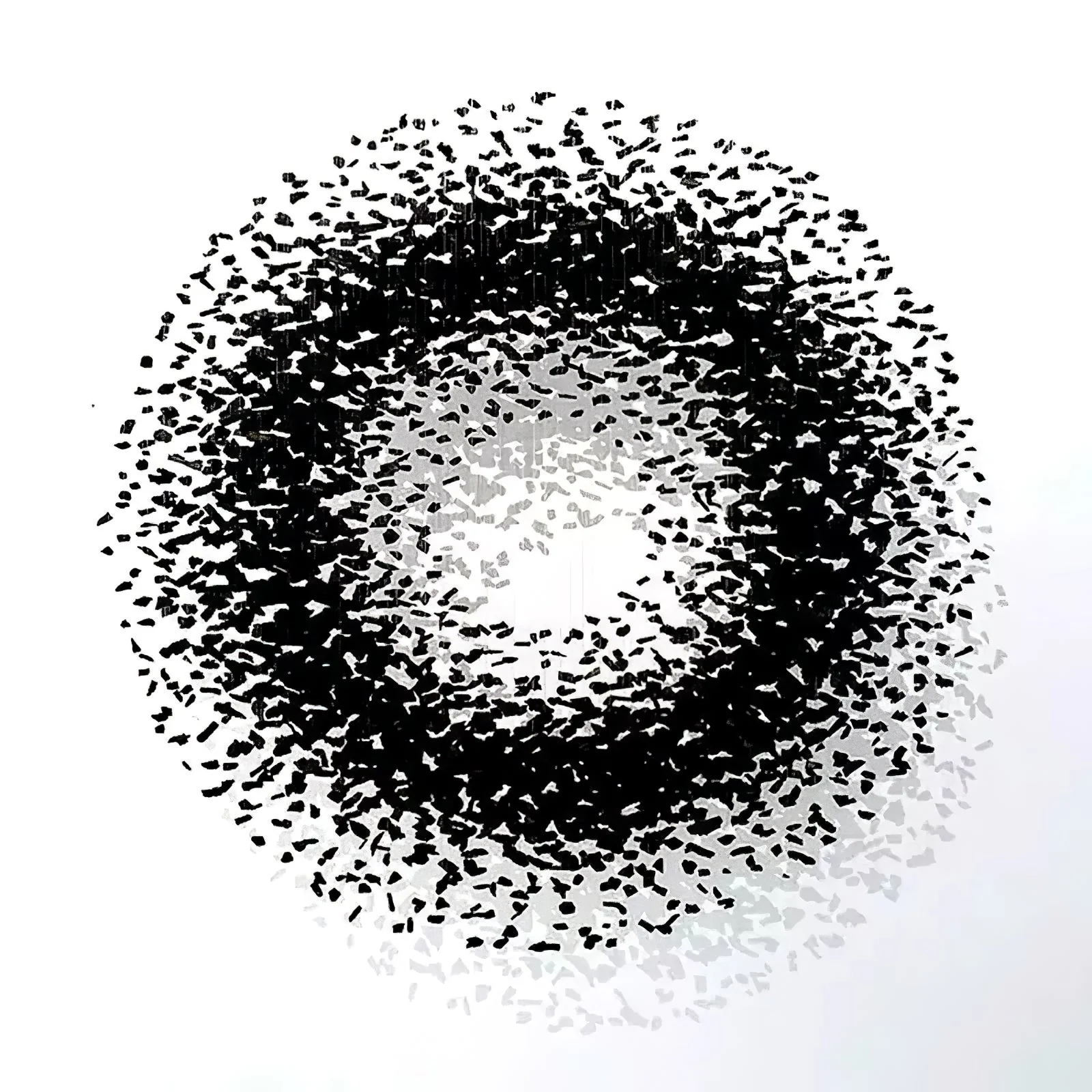 Charcoal Cascade Pixel Chandelier - Image 18