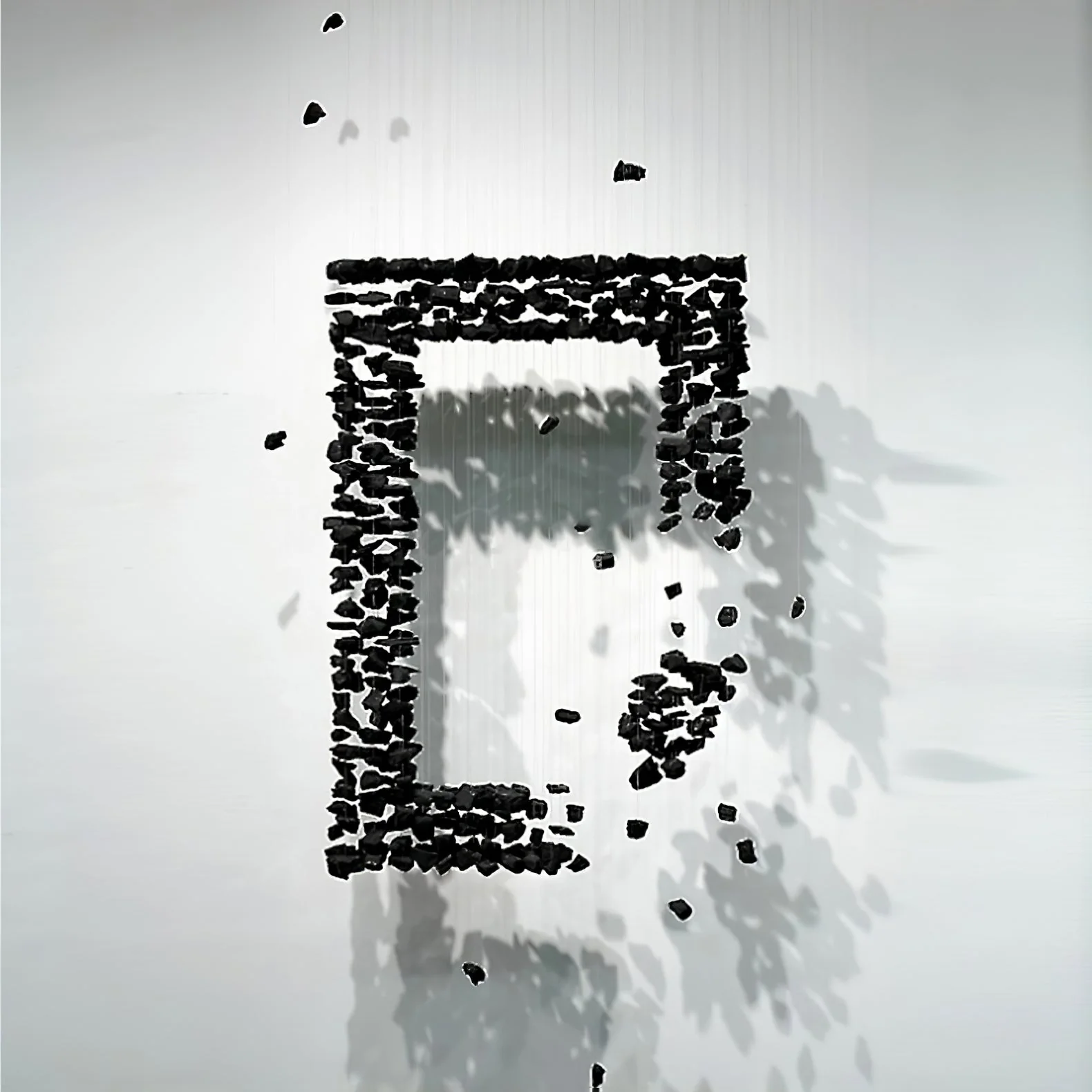 Charcoal Cascade Pixel Chandelier - Image 22