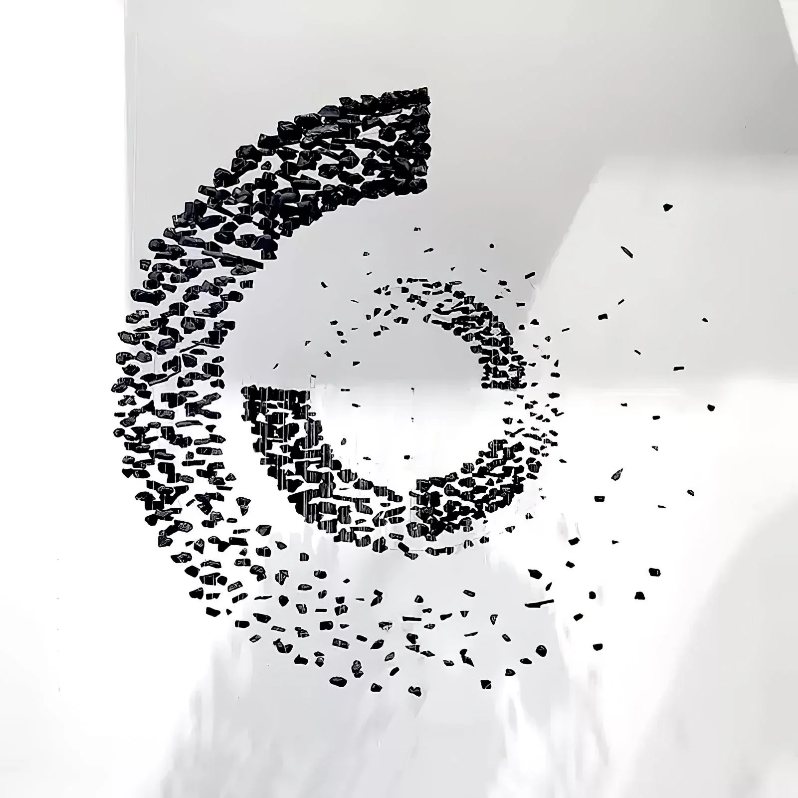 Charcoal Cascade Pixel Chandelier - Image 4