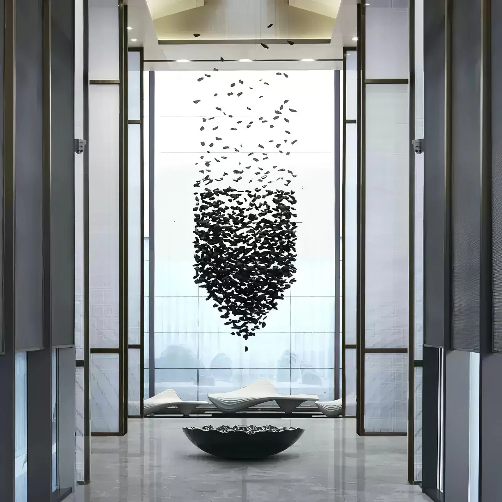 Charcoal Shape Hourglass Chandelier - Image 18