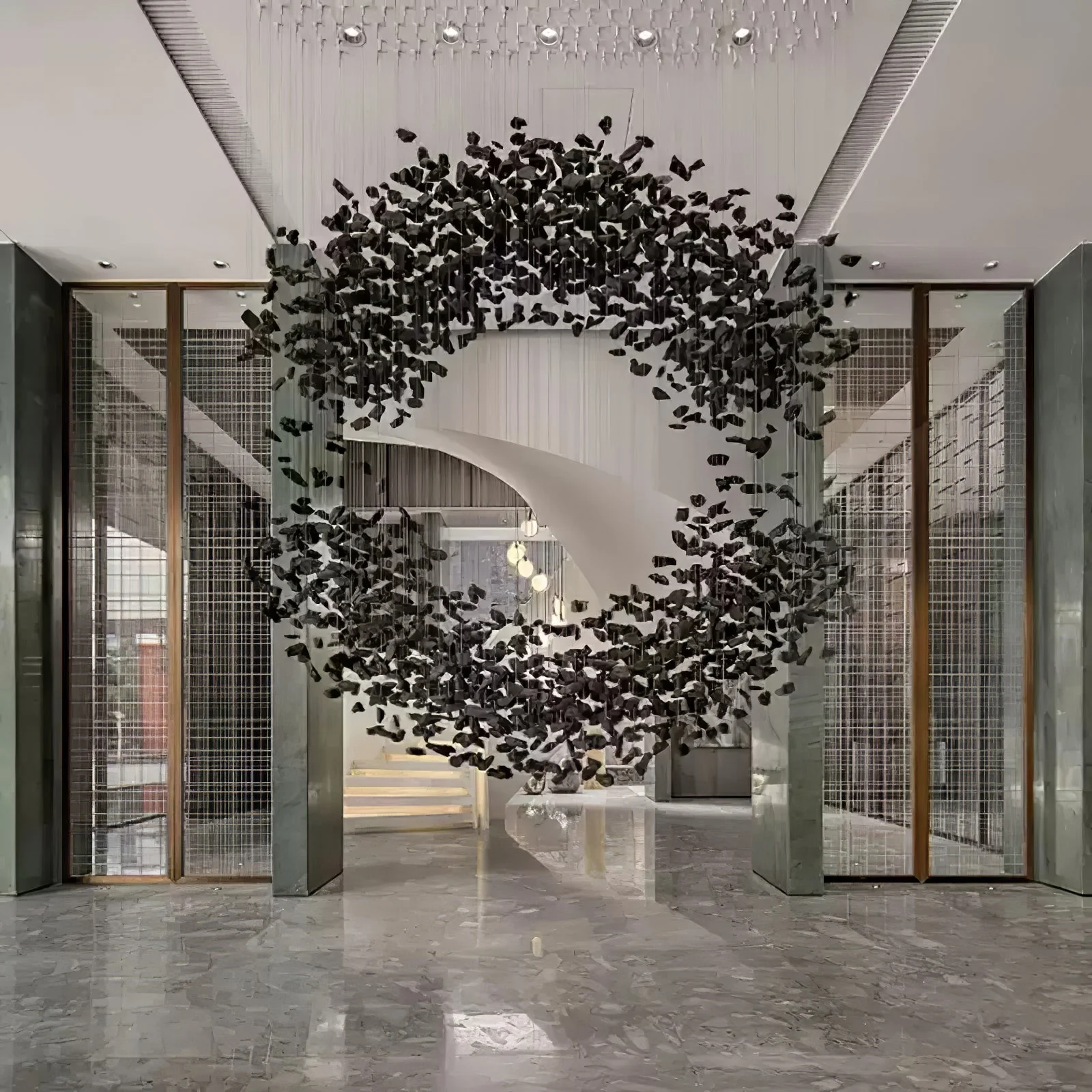 Charcoal Shape Hourglass Chandelier - Image 32