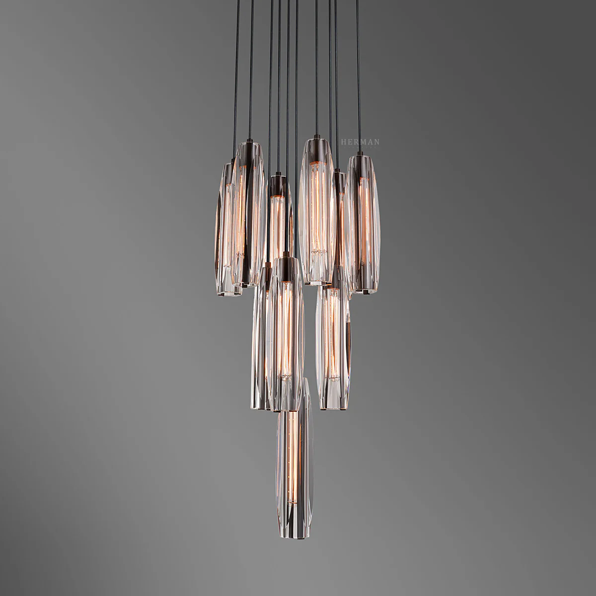Chapt Crystal 10-Light Round Chandelier - Image 8