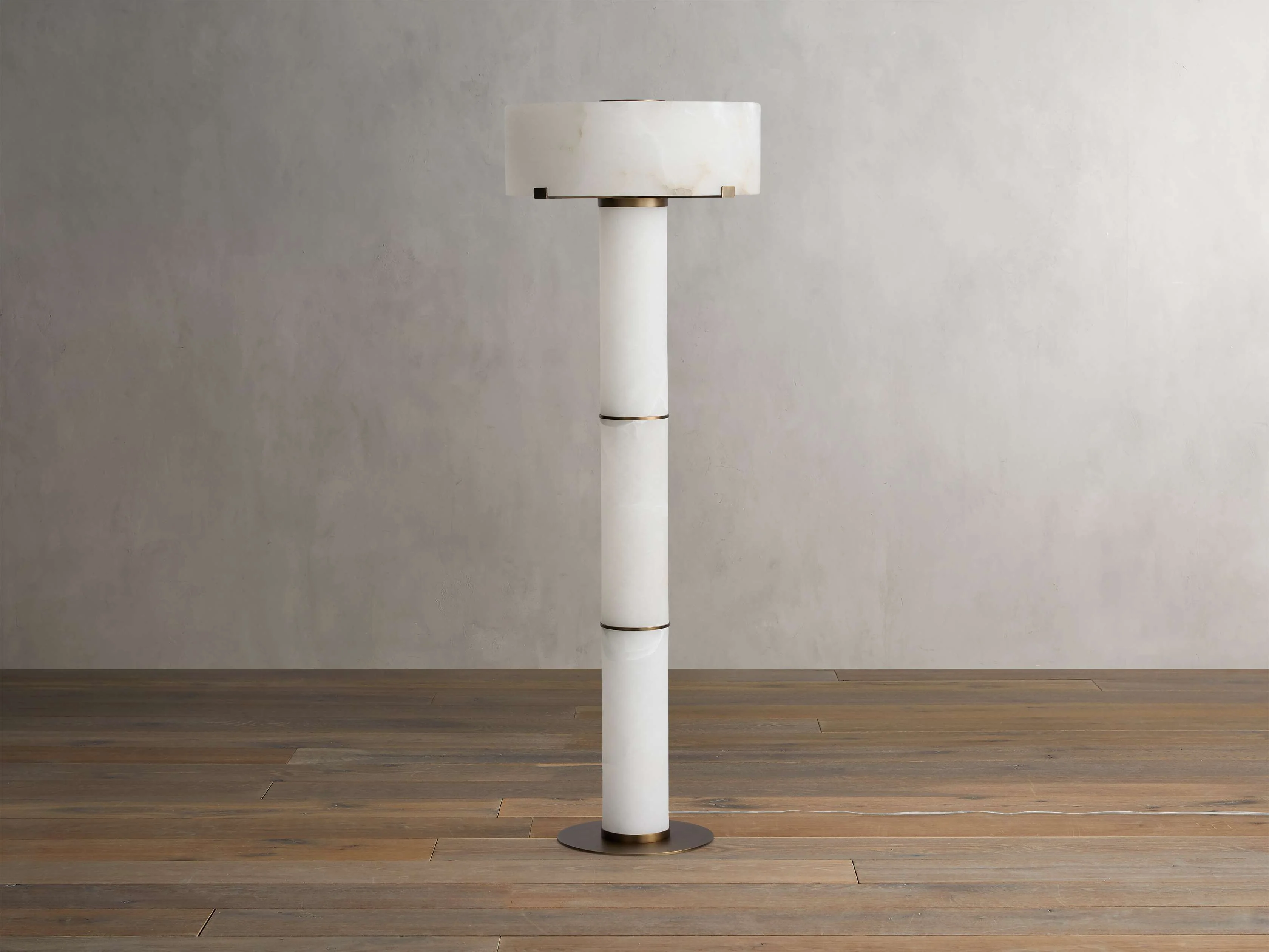 Chayla Alabaster Stone Floor Lamp 64''H - Image 2