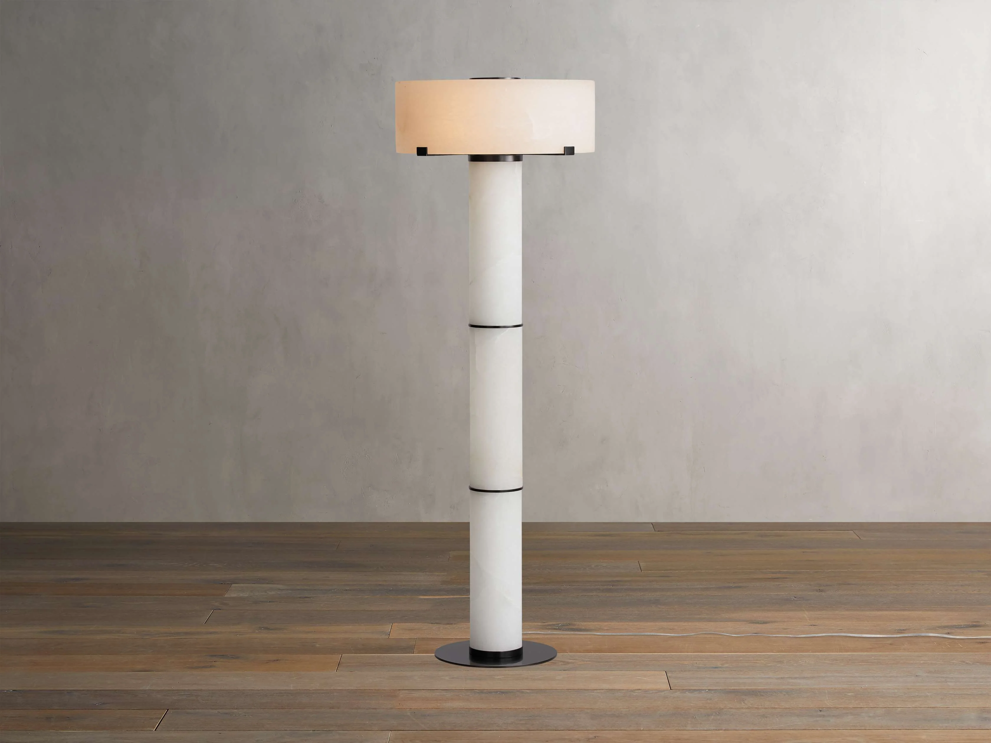 Chayla Alabaster Stone Floor Lamp 64''H - Image 4