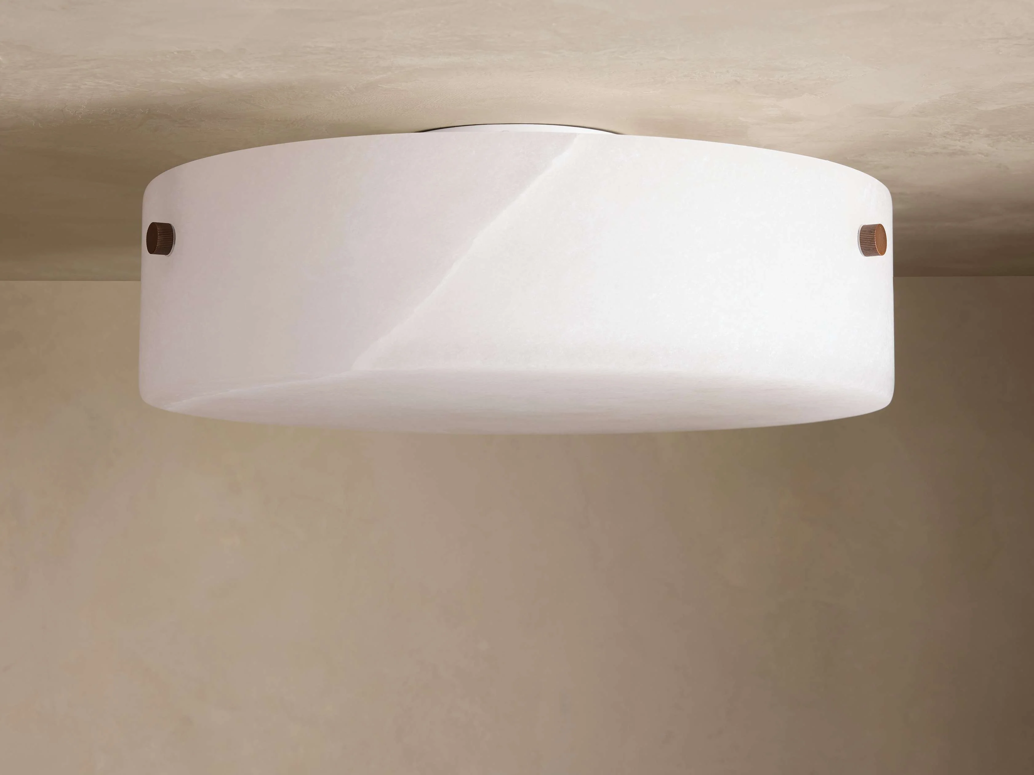 Chayla Alabaster Stone Flushmount 16" W - Image 2