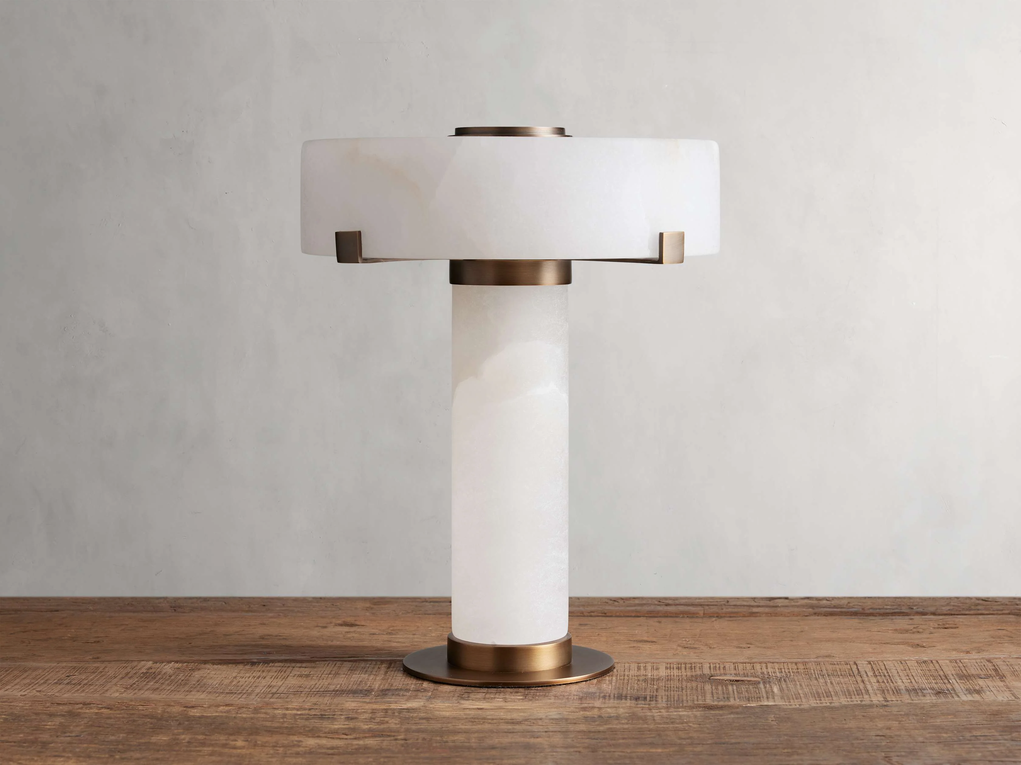 Chayla Alabaster Stone Table Lamp 13'' 19'' - Image 3