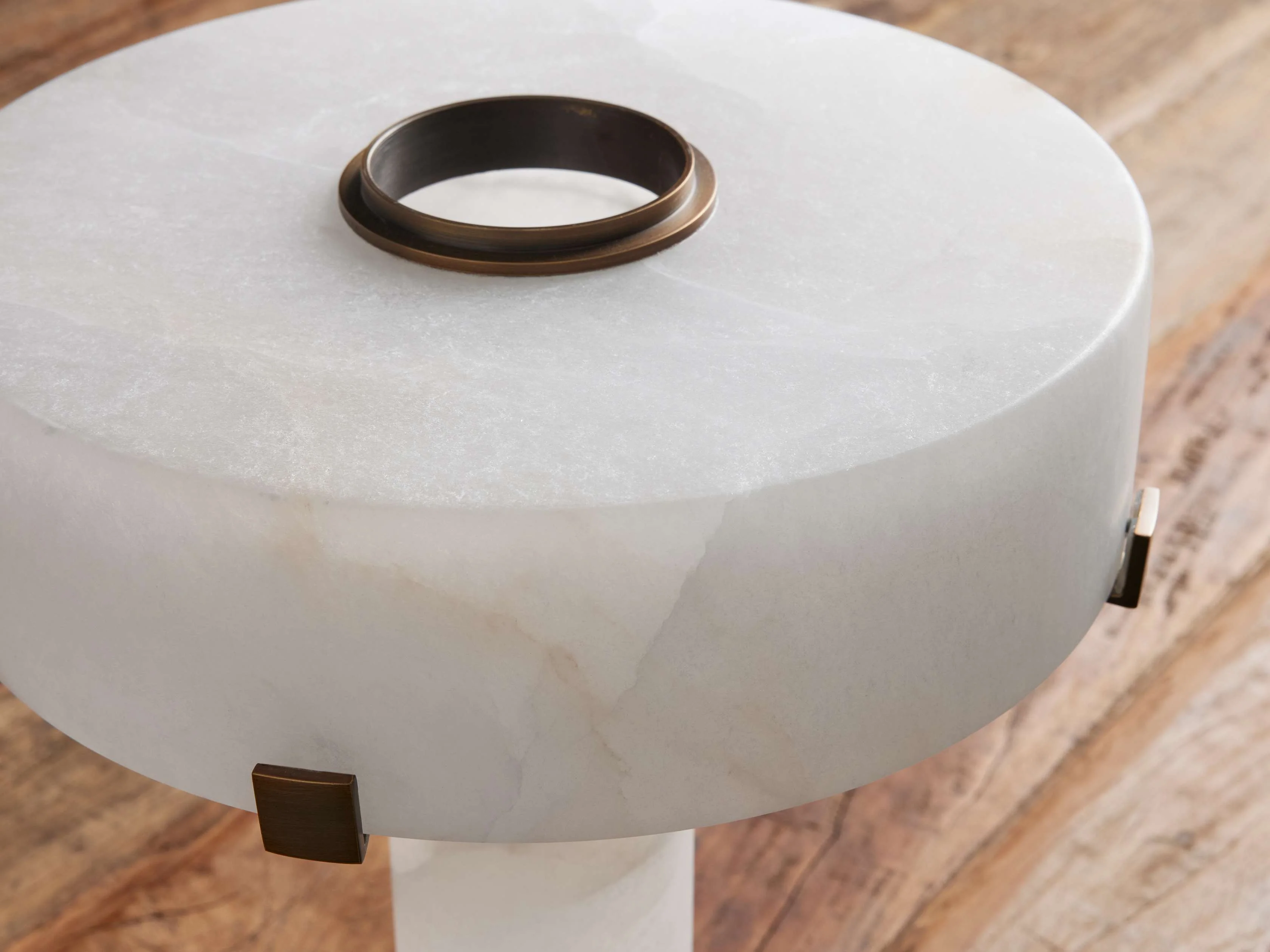 Chayla Alabaster Stone Table Lamp 13'' 19'' - Image 5