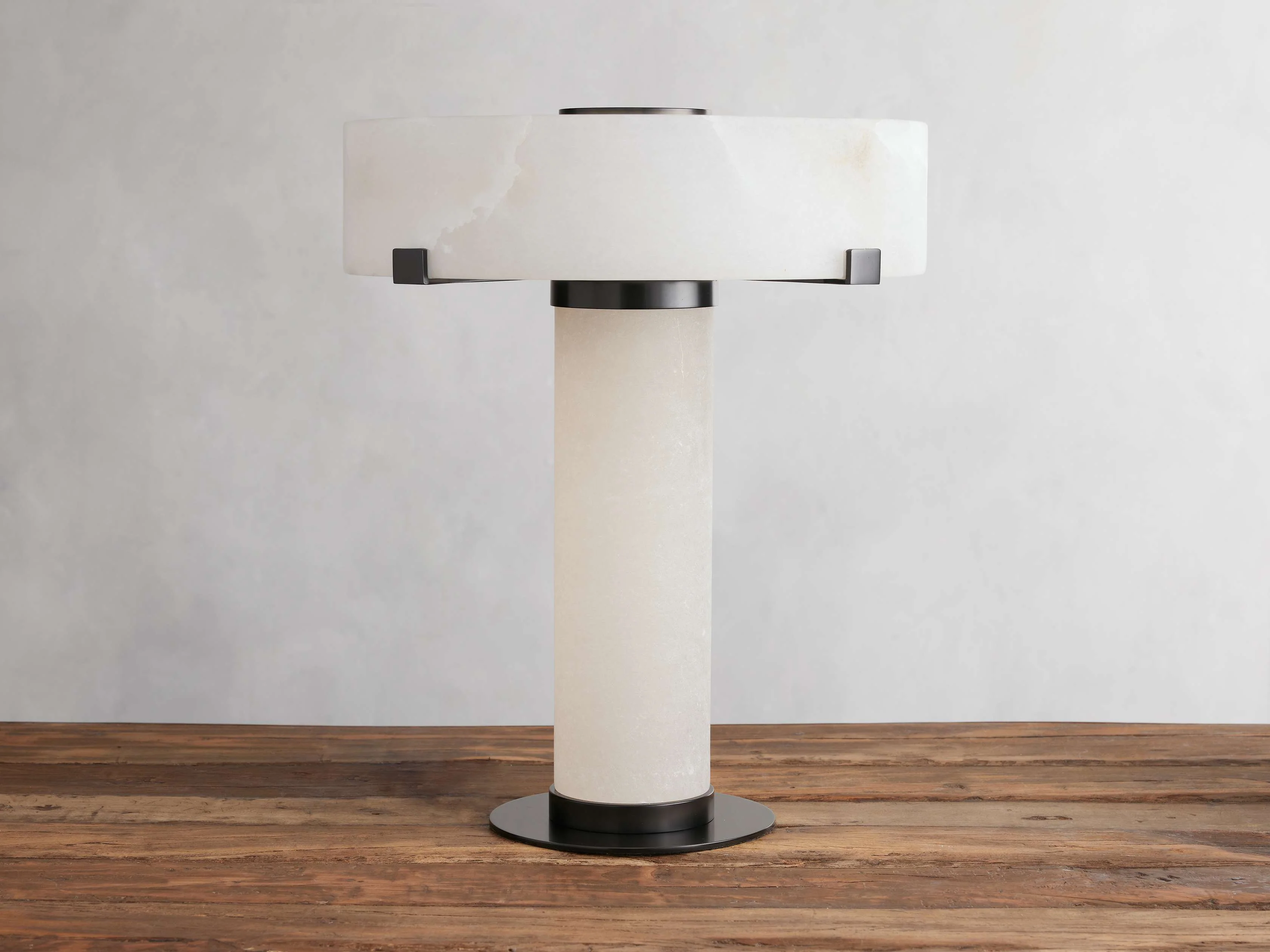 Chayla Alabaster Stone Table Lamp 13'' 19'' - Image 8