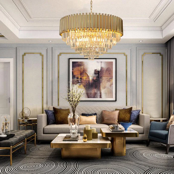 Chloe Gold Modern Chandelier - Image 2