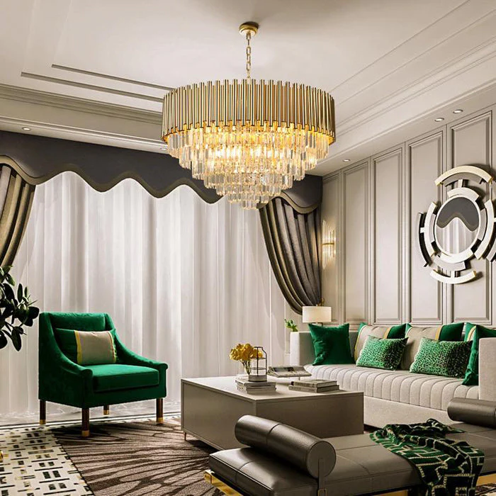 Chloe Gold Modern Chandelier - Image 3