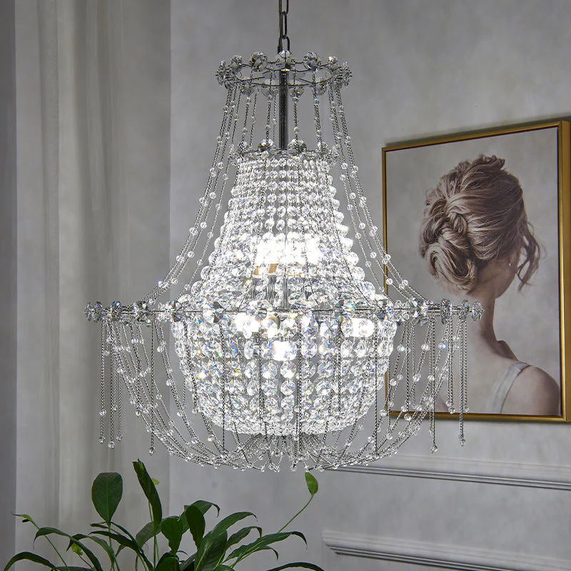 Classic Empire Crystal Chandelier, Luxury Lighting - Image 4