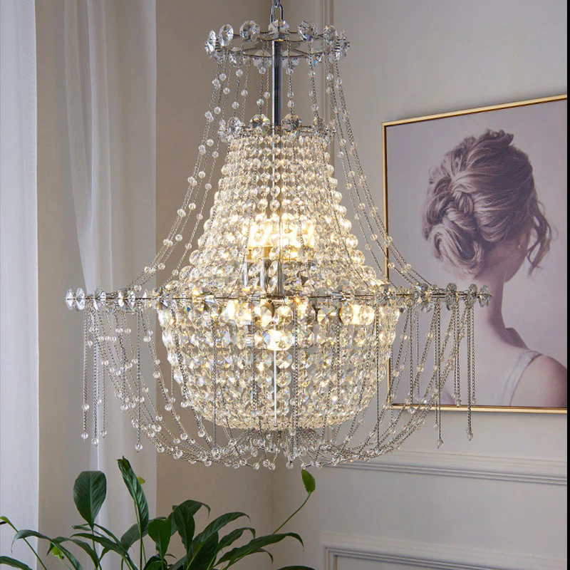 Classic Empire Crystal Chandelier, Luxury Lighting - Image 5